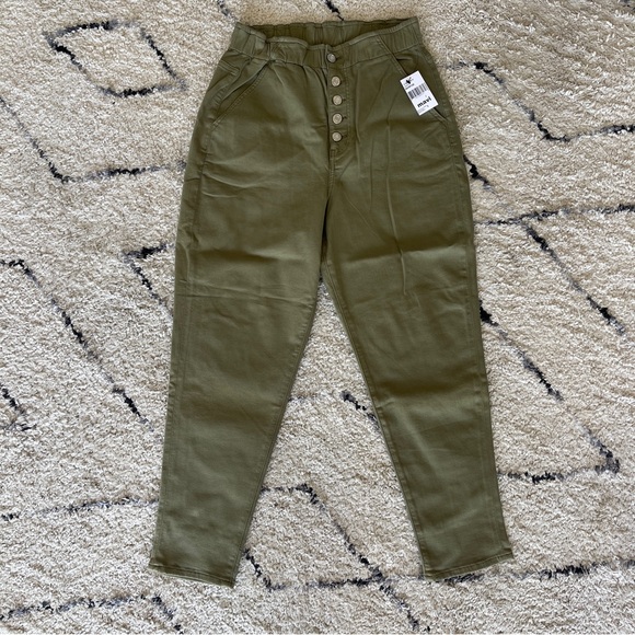 NWT Mavi Olive Green High Waist Jeans - Size 27 - Picture 2 of 5